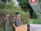 Oberst Stefan Haselwanter bei seiner Ansprache.