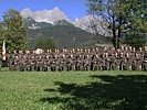 Gruppenfoto vor dem Panorama des Steineren Meeres.