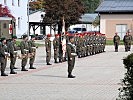 Die Militärmusik Salzburg umrahmte den militärischen Festakt musikalisch.