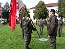 Brigadier Sylvia Sperandio übertrug die Führung des Sanitätszentrums West an Oberstarzt Martin Berger.