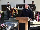 Der Abgeordnete zum Nationalrat Hermann Gahr bei seiner Festansprache.