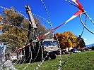 Ein Aufklärungs- und Zielzuweisungsradar überwachte den Luftraum.