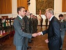 Der Salzburger Landeshauptmann, Wilfried Haslauer, begüßte die neuen Führungskräfte des Bundesheeres.