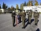 Treuegelöbnis der jungen Rekruten des Pionierbataillons 2 auf die Republik Österreich.