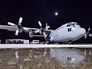 Knapp 30 Meter lang ist das Transportflugzeug des Bundesheeres, die C-130 "Hercules".