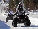 Das "Quad" ist eine der neuesten und modernsten Transportmöglichkeiten im Hochgebirge.