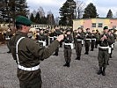 Die Militärmusik Salzburg spielte in voller Stärke.