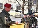 Oberst Johannes Nussbaumer bei seiner Ansprache.