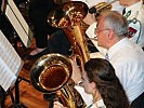 Der Obmann des Blasmusikverbandes Vorarlberg, Wolfram Baldauf, war selbst Teil des Orchesters.