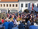 In Eisenstadt spielten die Kärntner und Tiroler Musiken auf.