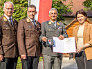 Die "Florian-Ehrenmedaille" für Militärkommandant Brigadier Dieter Muhr.
