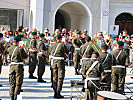 Die Militärmusik eröffnete das Konzert.