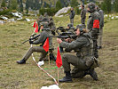 Schießen der Soldaten des Jägerbataillons Vorarlberg mit dem Sturmgewehr am Truppenübungsplatz Wattener Lizum.