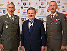 Bataillonskommandant Oberst Stefan Koroknai, Wiens Bürgermeister Michael Ludwig und der Wiener Militärkommandant, Brigadier Kurt Wagner.