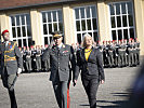 Amtsantritt: Generalstabschef General Rudolf Striedinger und Ministerin Klaudia Tanner beim militärischen Festakt in der Maria-Theresien-Kaserne.