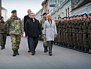 Verteidigungsministerin Klaudia Tanner bei der Angelobung in Allentsteig.