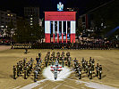 Die Militärmusik Tirol spielte den Großen Österreichischen Zapfenstreich.