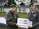 Oberst Josef Müller (r.) tritt in den Ruhestand.