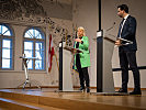 Verteidigungsministerin Klaudia Tanner mit dem neuen Leiter des Heeregeschichtlichen Museums, Georg Hoffmann.