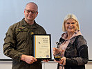 Verteidigungsministerin Klaudia Tanner mit Brigadier Wolfgang Prieler.