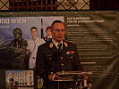 Generalstabschef Rudolf Striedinger bei seiner Laudatio.