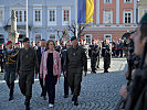 Abschreiten der Front mit den militärischen und zivilen Höchstanwesenden.