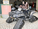 Mit dem "Quad" kann man auch im Schnee fahren.