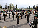 Die Militärmusik begeisterte die Besucherinnen.