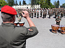 Militärmusik-Chef Oberst Bernhard Heher leitete die musikalischen Proben.