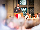 Der Wiener Militärkommandant, Brigadier Kurt Wagner, bei seiner Ansprache.