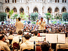 Die Gardemusik erhielt "Standing Ovations" für ihr diesjähriges Arkadenhofkonzert.