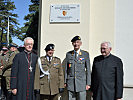 Brigadier Kurt Wagner enthüllte die neu angebrachte Gedenktafel.