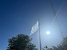 Die UN-Flagge über der Westsahara.