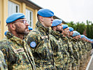 Soldaten des österreichischen UNIFIL-Kontingents bei der Verabschiedung in den Libanon.