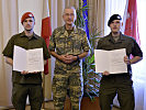 Brigadier Kurt Wagner überreichte die Urkunden und würdigte den Einsatz der Korporale.