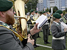 Vor dem Festakt fand ein Platzkonzert der Militärmusik Burgenland statt.
