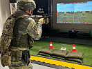 Das realitätsnahe Training am Schießsimulator.