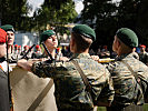 Rund 180 Rekruten der 1. Gardekompanie legten das Treuegel&ouml;bnis ab.