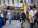 Verteidigungsministerin Klaudia Tanner beim Festakt am Wiener Stephansplatz.