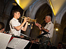 Die Gardemusik beim traditionellen Benefitzkonzert im Arkadenhof des Wiener Rathauses.