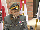 Milit&auml;rsuperintendent Karl-Reinhart Trauner bei seiner Rede.