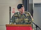 Oberst des Generalstabsdienstes Gregor Scheucher bei seiner Ansprache.