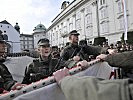 450 Rekruten legten vor der Hofburg ihr Gelöbnis ab.