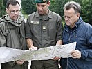 Der Minister machte sich vor Ort ein Bild von der aktuellen Situation.