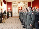 Bundespräsident Heinz Fischer empfing die Absolventen des 10. Führungslehrganges 2 in der Hofburg.