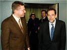 Verteidigungsminister Herbert Scheibner mit dem Hohen Repräsentanten der EU für Außen- und Sicherheitspolitik, Javier Solana.