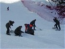 Vereisung unter Anleitung eines Verantwortlichen des Organisationskomitees.