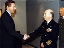 Admiral Guido Venturoni mit Verteidigungsminister Herbert Scheibner.