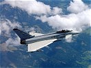 Der Eurofighter über Österreich.