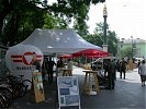 Der mobile Informationsstand des Bundesheeres.